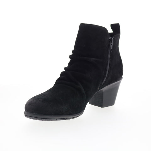 Comfortiva Brandy CT00530 Womens Black Suede Zipper Ankle & Booties Boots