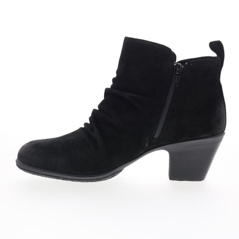 Comfortiva Brandy CT00530 Womens Black Suede Zipper Ankle & Booties Boots