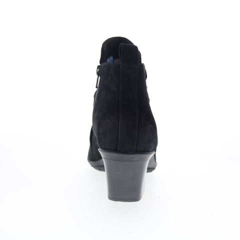 Comfortiva Brandy CT00530 Womens Black Suede Zipper Ankle & Booties Boots