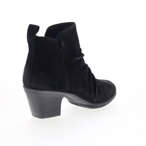 Comfortiva Brandy CT00530 Womens Black Suede Zipper Ankle & Booties Boots