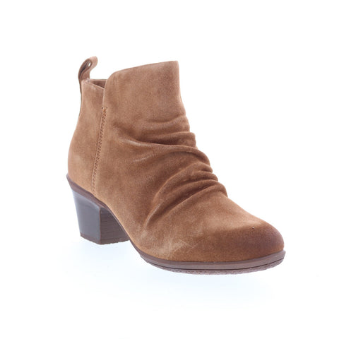 Comfortiva Brandy CT00530 Womens Brown Suede Zipper Ankle & Booties Boots
