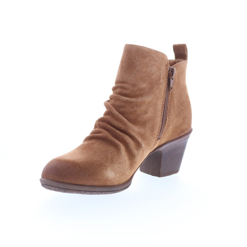Comfortiva Brandy CT00530 Womens Brown Suede Zipper Ankle & Booties Boots