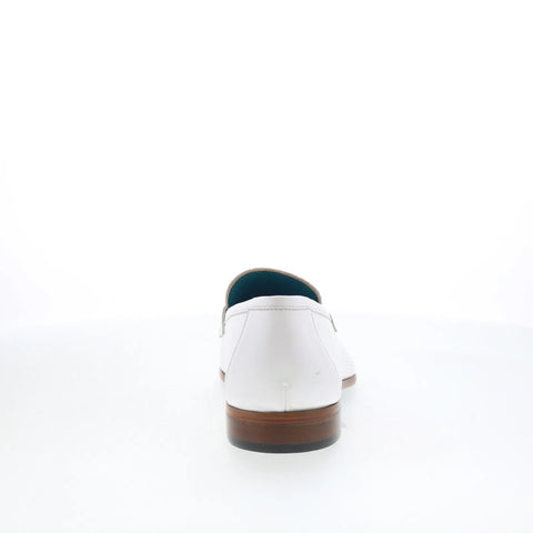 Mezlan Cueva Perforated 21539 Mens White Loafers & Slip Ons Penny Shoes