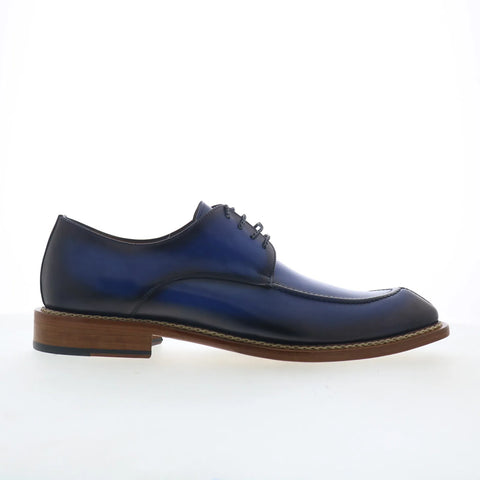 Mezlan Cupula Patina Leather 21846 Mens Blue Oxfords & Lace Ups Casual Shoes