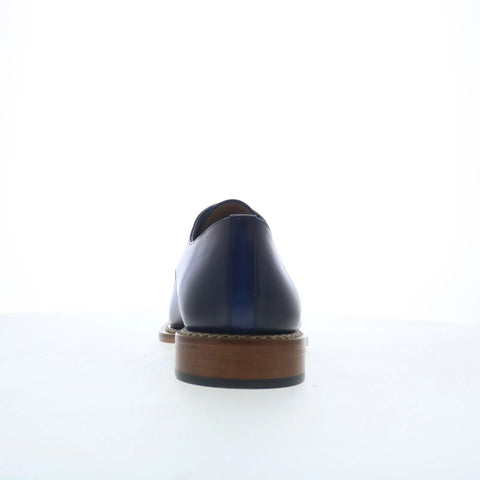 Mezlan Cupula Patina Leather 21846 Mens Blue Oxfords & Lace Ups Casual Shoes