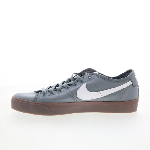 Nike SB BLZR Court CV1658-005 Mens Gray Canvas Skate Inspired Sneakers Shoes