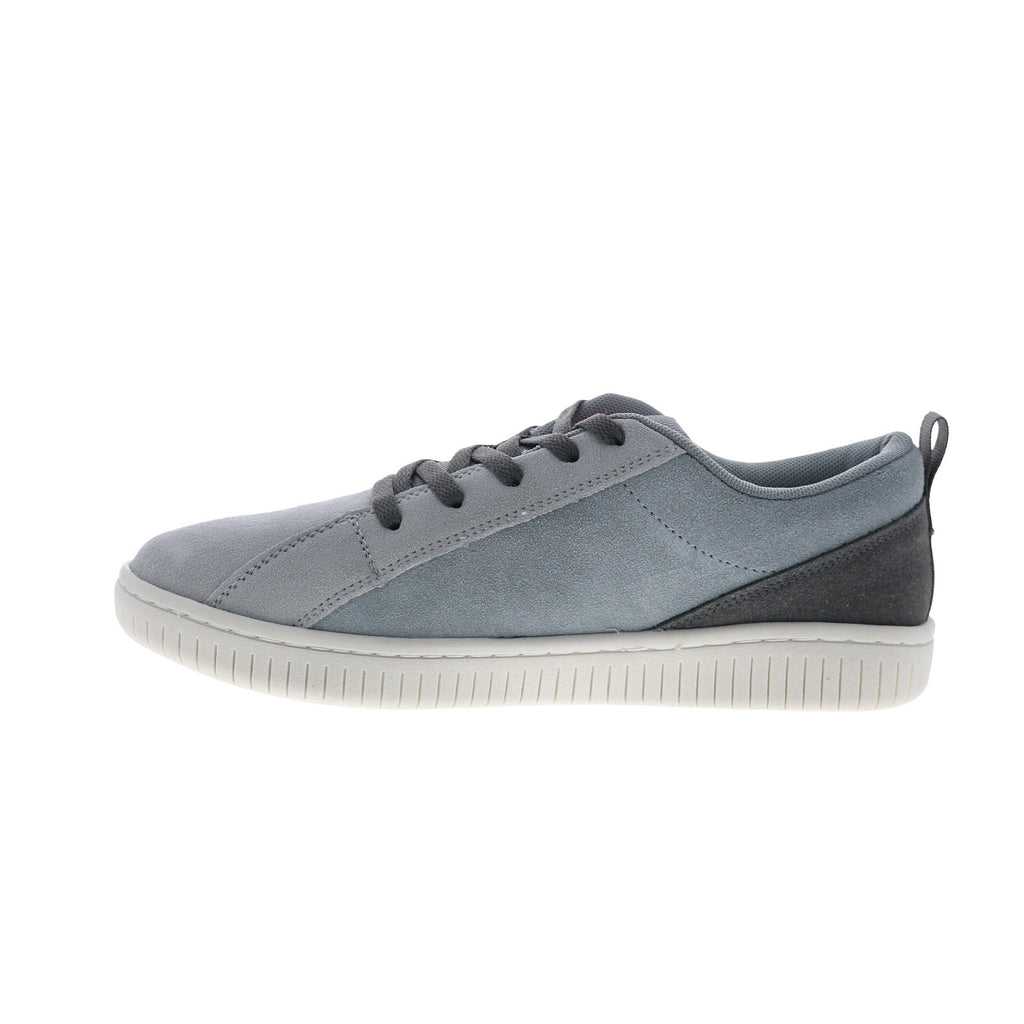 JET SNEAKER IN PALE GRAY SUEDE MIX WHITE CALFSKIN