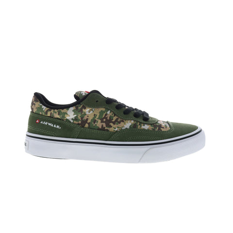Airwalk Kickflip CW06510M Mens Green Suede Skate Inspired Sneakers Shoes