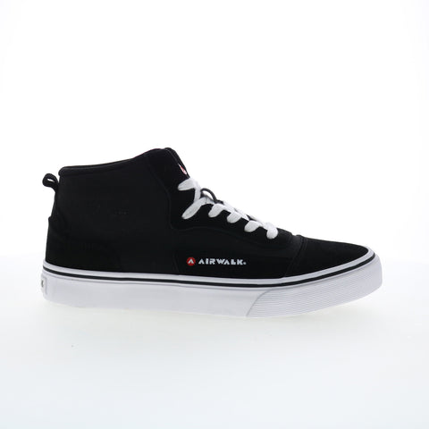 Airwalk Ollie CW06511M Mens Black Suede Skate Inspired Sneakers Shoes