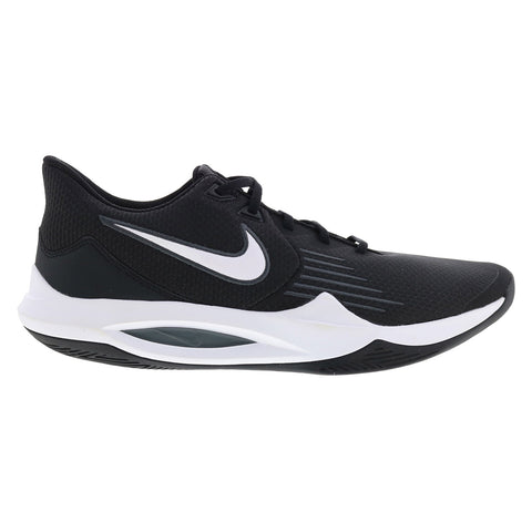 Nike Precision 5 CW3403-003 Mens Black Canvas Athletic Basketball Shoes