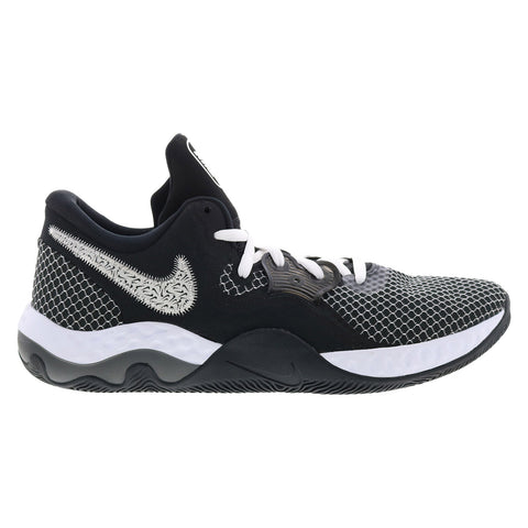Nike Renew Elevate II CW3406-004 Mens Black Canvas Athletic Basketball Shoes