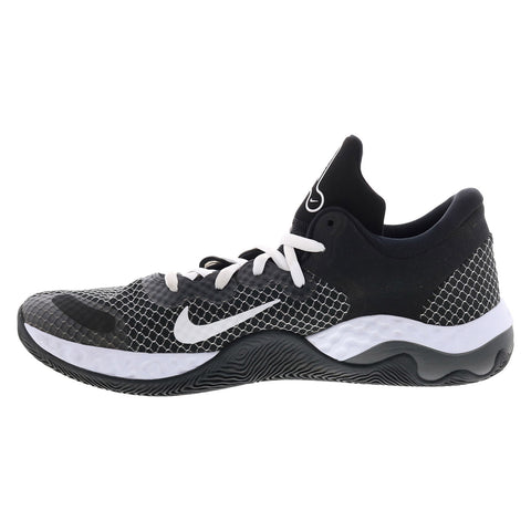 Nike Renew Elevate II CW3406-004 Mens Black Canvas Athletic Basketball Shoes