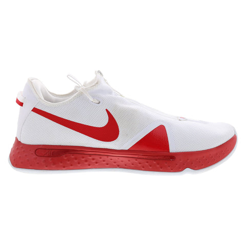 Nike PG 4 TB Promo CW4134-114 Mens White Canvas Athletic Basketball Shoes