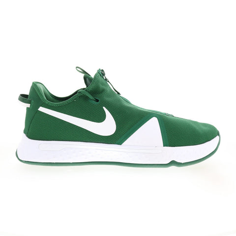 Nike PG 4 TB Promo CW4134-302 Mens Green Canvas Athletic Basketball Shoes