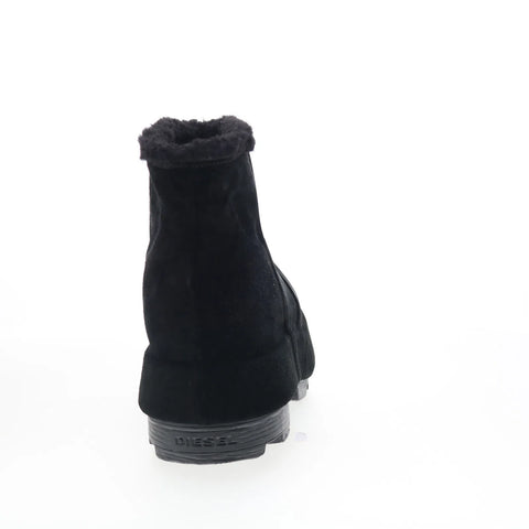 Diesel D-Hammer CH MD Mens Black Suede Slip On Ankle Boots