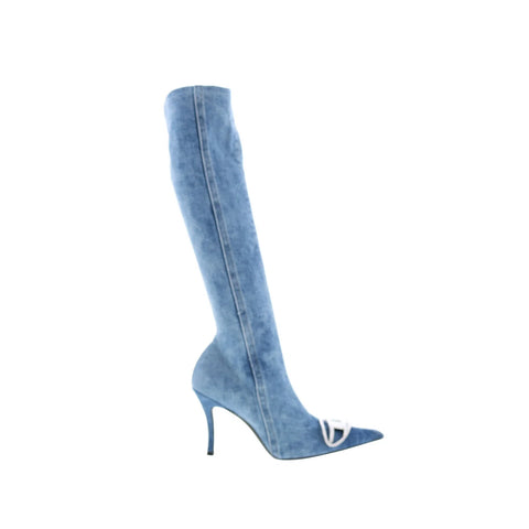 Diesel D-Venus KB D Y03366-P4734-T6187 Womens Blue Knee High Boots
