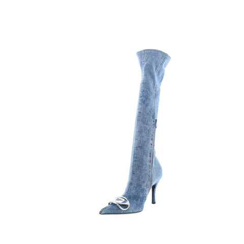 Diesel D-Venus KB D Y03366-P4734-T6187 Womens Blue Knee High Boots