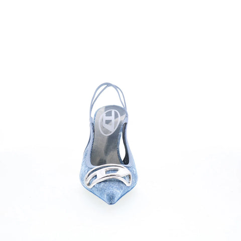 Diesel D-Venus SB Y02985-PS288-T6348 Womens Blue Slingback Heels Shoes