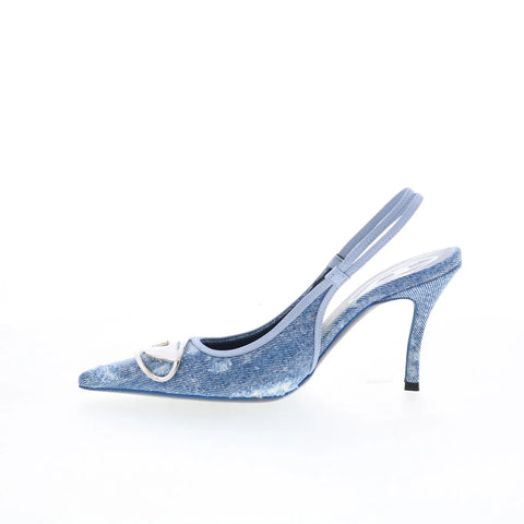 Diesel D-Venus SB Y02985-PS288-T6348 Womens Blue Slingback Heels Shoes