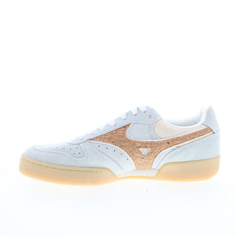 Mizuno City Wind D1GA225601 Mens White Suede Lifestyle Sneakers Shoes
