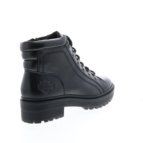 Harley-Davidson Dalwood 5" Lace D84743 Womens Black Leather Motorcycle Boots