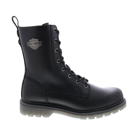 Harley-Davidson Asherton 8" Lace D93783 Mens Black Leather Motorcycle Boots