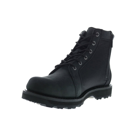 Harley-Davidson Hamlyn Nylon D93785 Mens Black Nubuck Motorcycle Boots