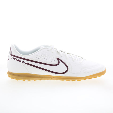 Nike Tiempo Legend 9 Club TF Turf Mens White Athletic Soccer Cleats Shoes