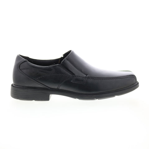 Dunham Dillon DAB01BK Mens Black Leather Loafers & Slip Ons Casual Shoes