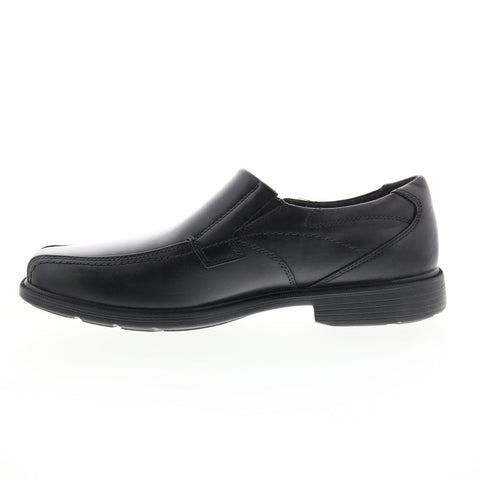 Dunham Dillon DAB01BK Mens Black Leather Loafers & Slip Ons Casual Shoes
