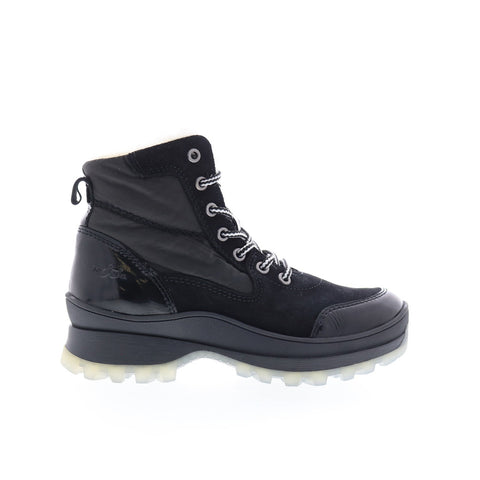 Bos. & Co. Dacks Womens Black Suede Lace Up Casual Dress Boots