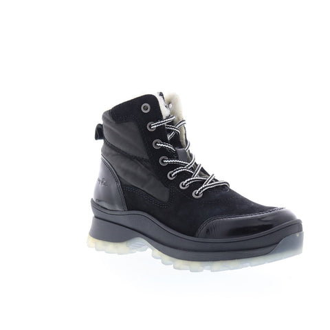 Bos. & Co. Dacks Womens Black Suede Lace Up Casual Dress Boots