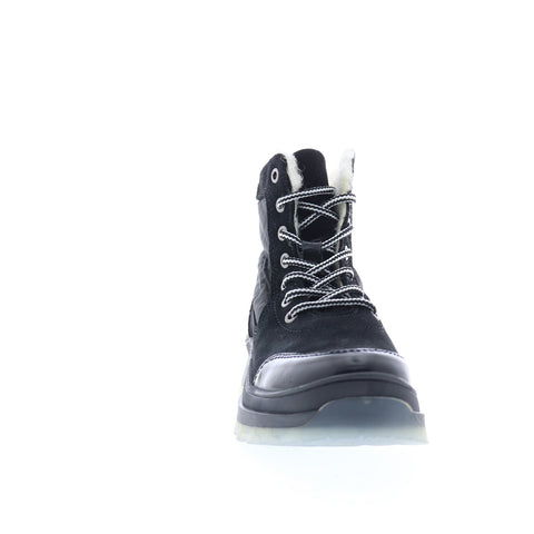 Bos. & Co. Dacks Womens Black Suede Lace Up Casual Dress Boots