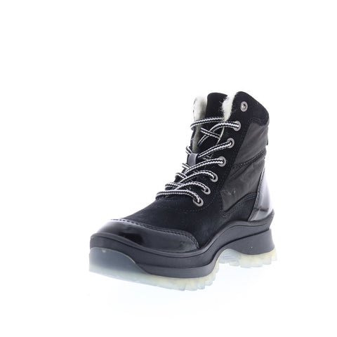 Bos. & Co. Dacks Womens Black Suede Lace Up Casual Dress Boots