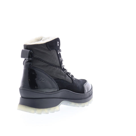 Bos. & Co. Dacks Womens Black Suede Lace Up Casual Dress Boots