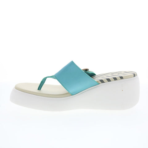 Fly London Dafi DAFI938FLY-003 Womens Blue Platform Sandals Shoes