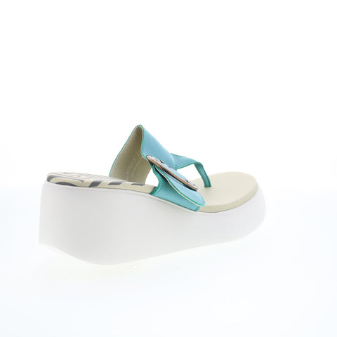Fly London Dafi DAFI938FLY-003 Womens Blue Platform Sandals Shoes