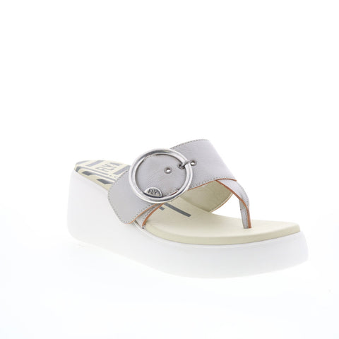 Fly London Dafi DAFI938FLY-005 Womens Gray Platform Sandals Shoes