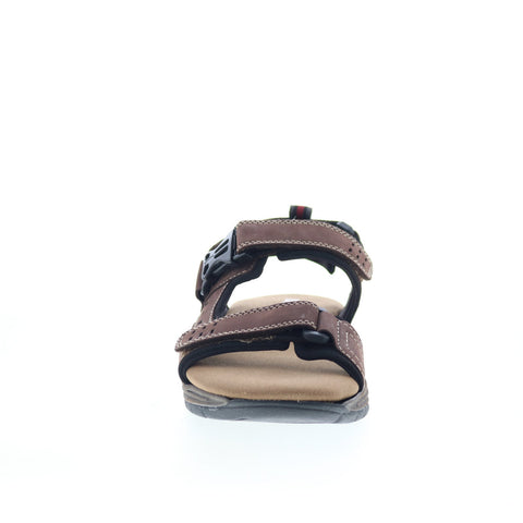 Dunham Nolan DAI04BR Mens Brown Extra Wide 4E Leather Sport Sandals Shoes