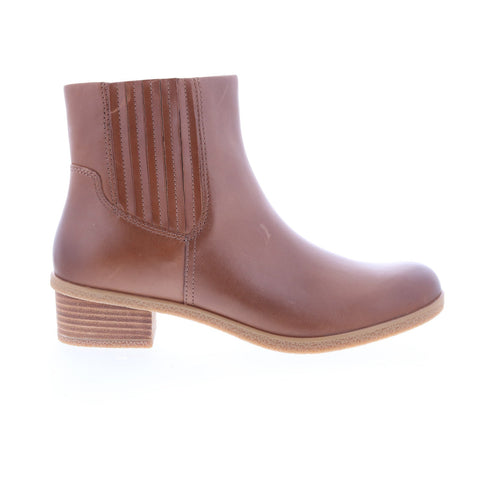 Dansko Daisie DAISIE Womens Brown Leather Zipper Ankle & Booties Boots