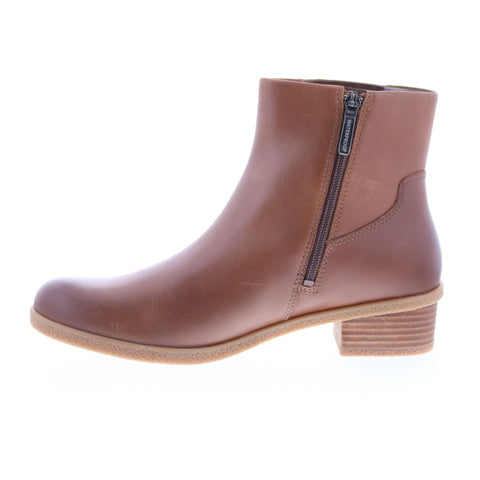 Dansko Daisie DAISIE Womens Brown Leather Zipper Ankle & Booties Boots