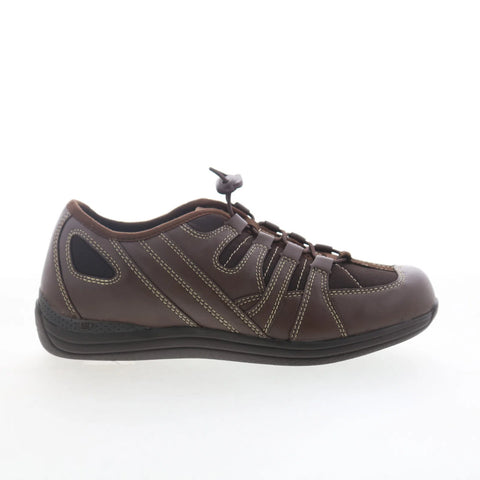 Drew Daisy 10209-69 Womens Brown Leather Slip On Lifestyle Sneakers Shoes