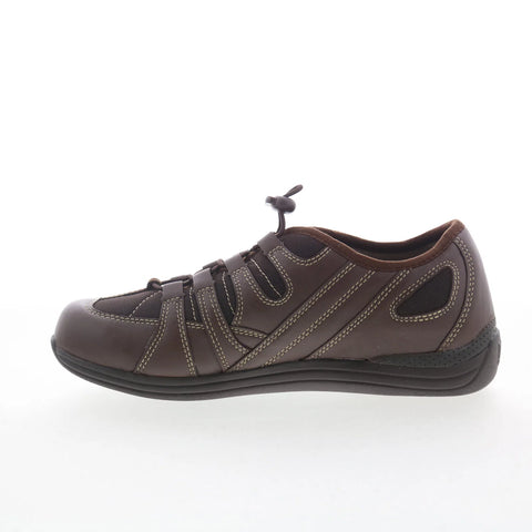 Drew Daisy 10209-69 Womens Brown Leather Slip On Lifestyle Sneakers Shoes