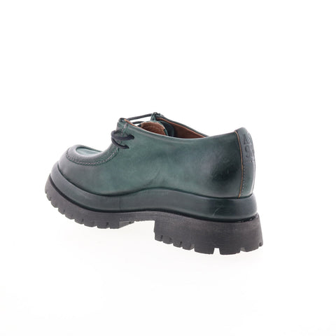 A.S. 98 Daley Womens Green Leather Slip On Casual Dress Boots