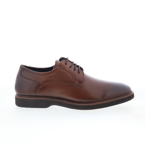 Studio Belvedere Dalton Mens Brown Leather Oxfords & Lace Ups Plain Toe Shoes