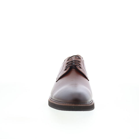 Studio Belvedere Dalton Mens Brown Leather Oxfords & Lace Ups Plain Toe Shoes