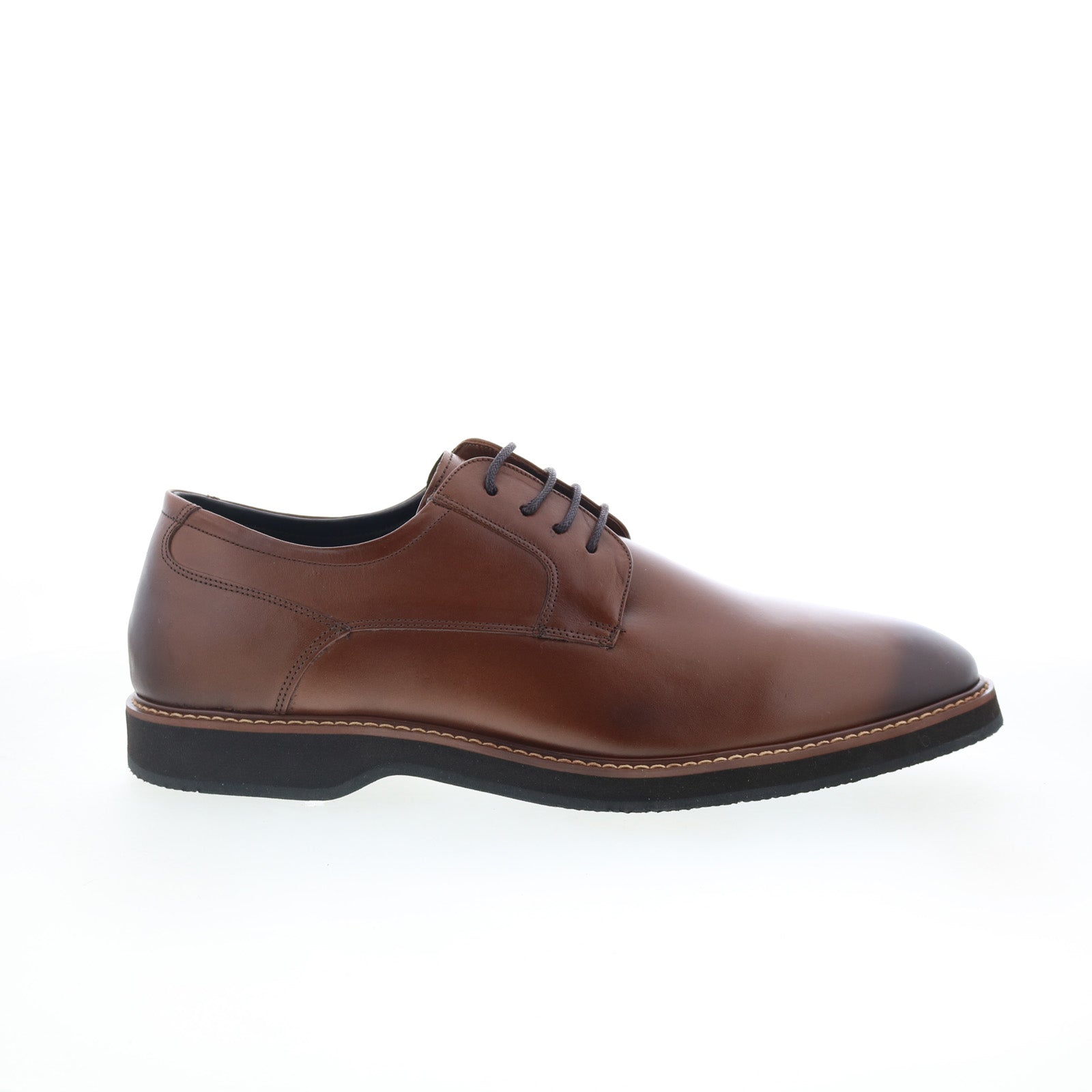 Belvedere Brown Leather Men\'s Oxfords Belvedere Lago in Cognac Genuine Alligator Oxfords  main image 2