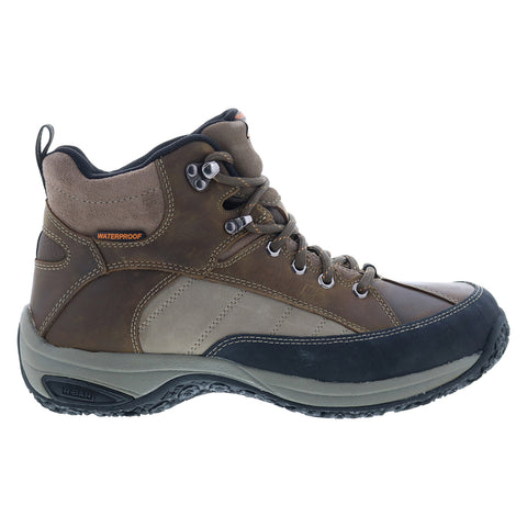 Dunham Lawrence DAN02BR Mens Brown Leather Lace Up Hiking Boots