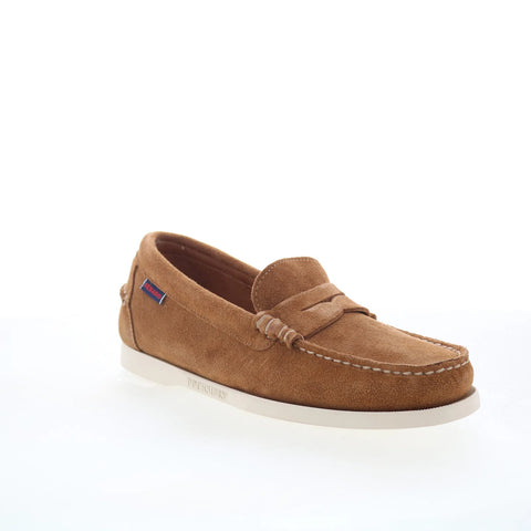 Sebago Dan Boat Roughout Mens Brown Loafers & Slip Ons Penny Shoes