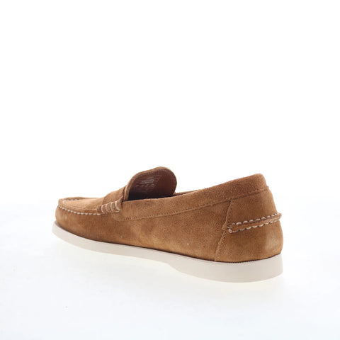 Sebago Dan Boat Roughout Mens Brown Loafers & Slip Ons Penny Shoes